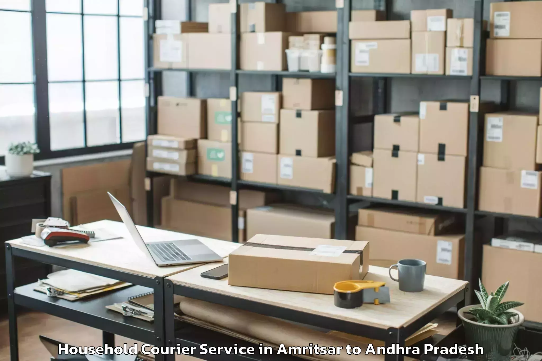 Book Amritsar to Pedapudi Household Courier